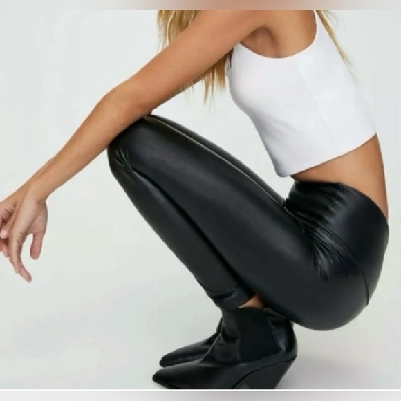NWT!!! Express faux leather leggings | Large | Black - Picture 3 of 11